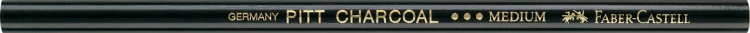 PITT MONOCHROME NATURAL WĘGIEL W OŁÓWKU CZARNY MEDIUM 2907/M FABER-CASTELL