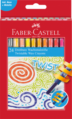 KREDKI WOSKOWE WYKRĘCANE 24 KOL. FABER-CASTELL