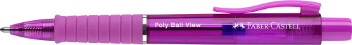 DŁUGOPIS POLY BALL VIEW ELECTRIC FUCHSIAFABER-CASTELL