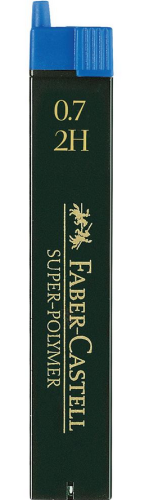 WKŁAD GRAFITOWY SUPERPOLYMER 9067 0,7MM 2H FABER-CASTELL