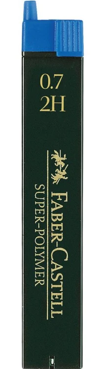 WKŁAD GRAFITOWY SUPERPOLYMER 9067 0,7MM 2H FABER-CASTELL