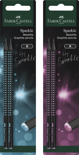 OŁÓWEK SPARKLE MIDNIGHT 2 SZT. BLISTER FABER-CASTELL
