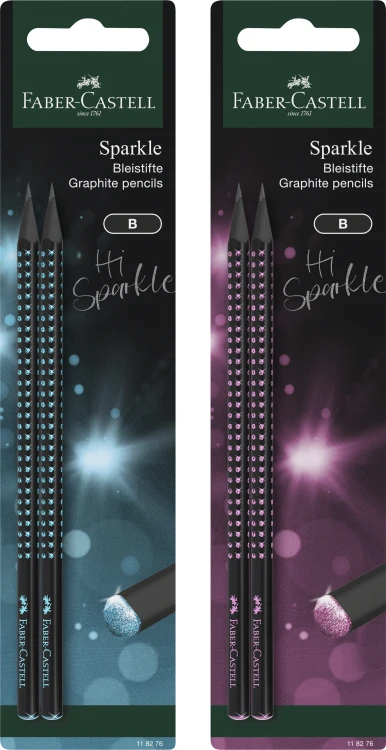 OŁÓWEK SPARKLE MIDNIGHT 2 SZT. BLISTER FABER-CASTELL