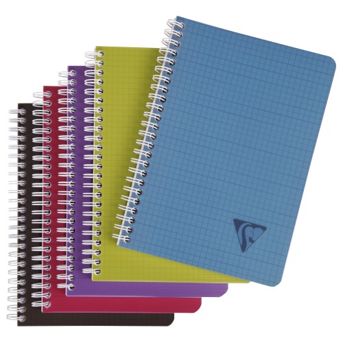 KOŁONOTATNIK LINICOLOR INTENSIVE  W OKŁADCE Z PP, A5, W KRATKĘ, 90 KARTEK, MIX KOLORÓW CLAIREFONTAINE