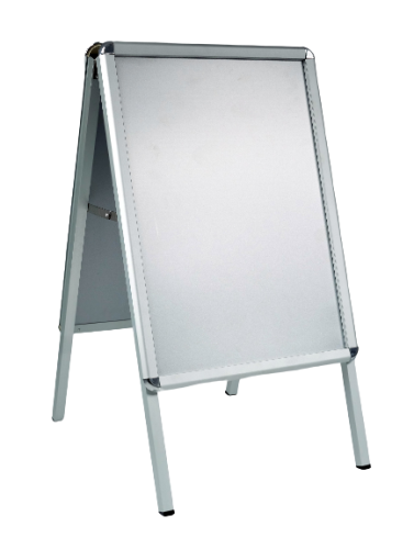 STOJAK OBUSTRONNY ALUMINIOWY NA PLAKATY50x70cm - B2, h96cm ,OWZ, PLEKSI