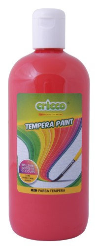 FARBA TEMPERA CRICCO 500ML CZERWONA