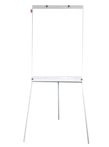 Flipchart na trójnogu MEMOBE, suchościeralny magnetyczny BASIC, 70x100xh180 cm