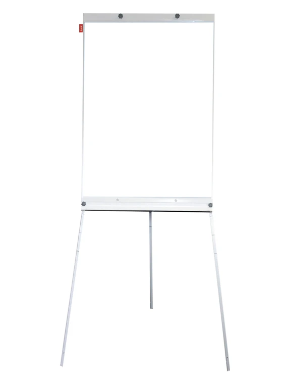 Flipchart na trójnogu MEMOBE, suchościeralny magnetyczny BASIC, 70x100xh180 cm
