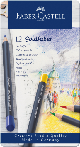 KREDKI GOLDFABER 12 KOL. OPAK. METALOWE FABER-CASTELL