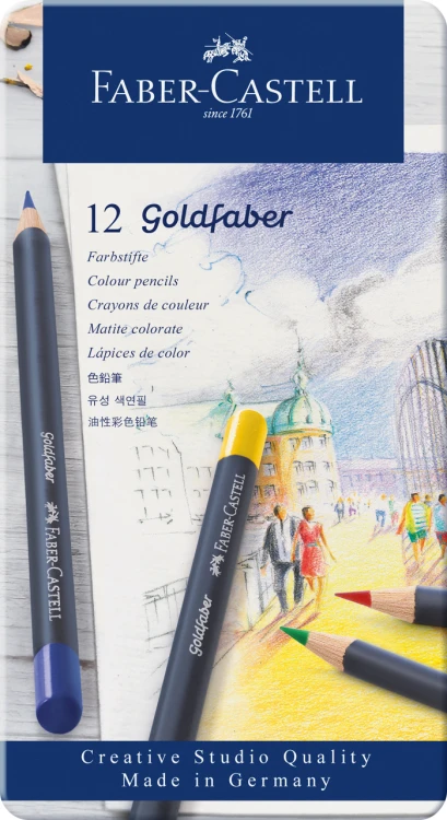 KREDKI GOLDFABER 12 KOL. OPAK. METALOWE FABER-CASTELL