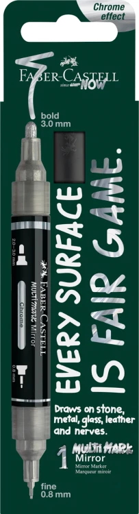MARKER AKRYLOWY MULTIMARK KOL. 551 LIQUID CHROME BLISTER FABER-CASTELL