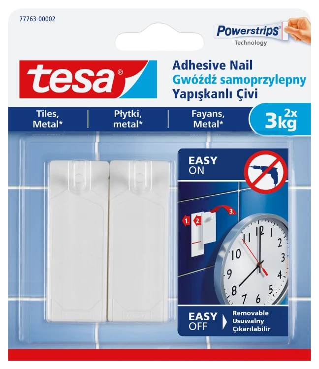 GWÓŹDŹ SAMOPRZYLEPNY DO PŁYTEK TESA 3KG BIAŁY