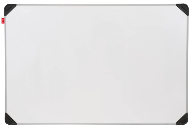 Tablica suchościeralna magnetyczna MEMOBE, powierzchnia biała, rama aluminiowa srebrna EDGE, 120x90 cm