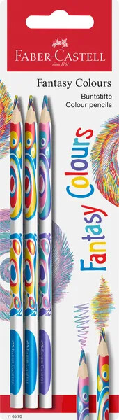 KREDKA WIELOKOLOROWA FANTASY TRÓJKĄTNA 3SZT. BLISTER FABER-CASTELL