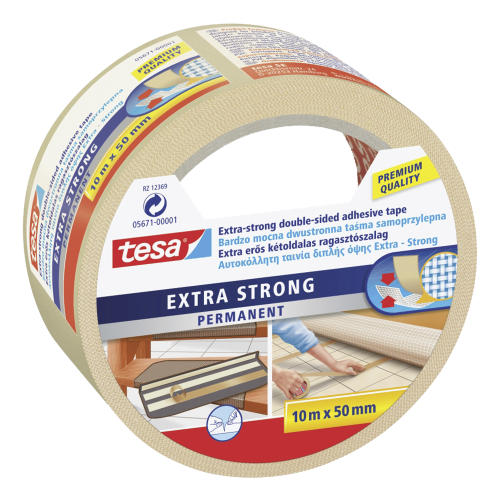 TAŚMA TESA DWUSTRONNA EXTRA STRONG 10M x 50MM
