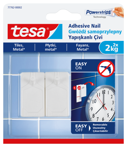 GWÓŹDŹ SAMOPRZYLEPNY DO PŁYTEK TESA 2KG BIAŁY