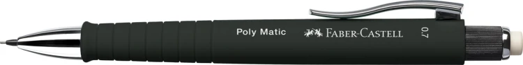 OŁÓWEK AUTOMATYCZNY POLY MATIC 0,7MM CZARNY FABER-CASTELL