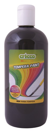 FARBA TEMPERA CRICCO 500ML CZARNA