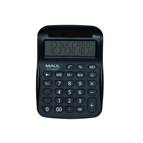 KALKULATOR BIURKOWY ECO MJ 555,10-POZYCYJNY, CZARNY MAUL