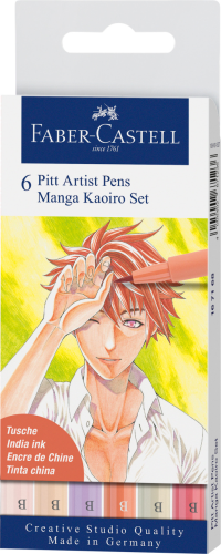 PITT ARTIST PEN MANGA ETUI 6 SZT. KAOIRO FABER-CASTELL