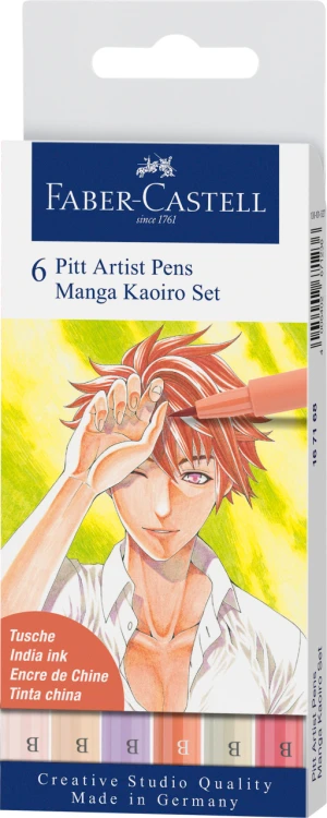 PITT ARTIST PEN MANGA ETUI 6 SZT. KAOIRO FABER-CASTELL