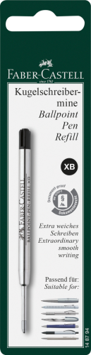 WKŁAD DO DŁUGOPISU NA BLISTRZE XB CZARNY FABER-CASTELL