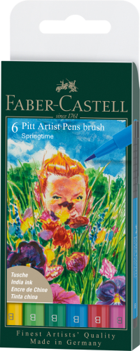 PITT ARTIST PEN SPRING ETUI 6 SZT. FABER-CASTELL