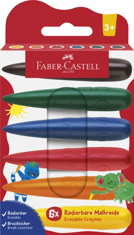 KREDKI ŚWIECOWE DLA NAJMŁODSZYCH 6 KOL. FABER-CASTELL