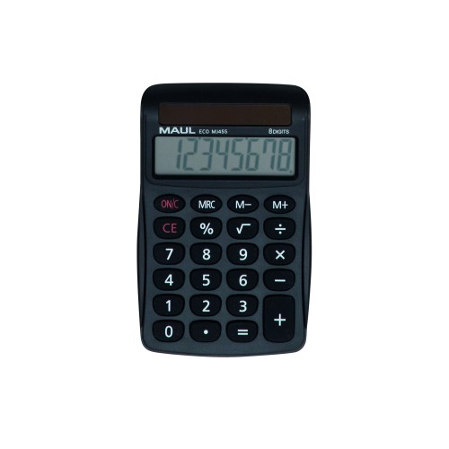 KALKULATOR BIURKOWY ECO MJ 455,8-POZYCYJNY, CZARNY MAUL