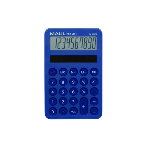 KALKULATOR KIESZONKOWY ECO MD 1,10-POZYCYJNY, NIEBIESKI MAUL
