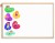 Tablica edukacyjna MemoBe, WHITEBOARDGAME: Sport adventure!, nadruk SPORT, rama drewniana, 90x60 cm