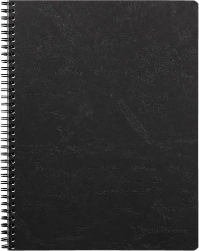 KOŁONOTATNIK NOMADDICT (AGE BAG) A4+ (22,5X29,7 CM), W KRATKĘ, 80 PERF. KARTEK, CZARNY CLAIREFONTAINE
