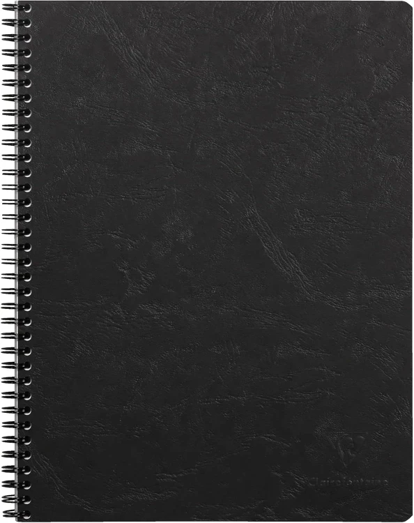 KOŁONOTATNIK NOMADDICT (AGE BAG) A4+ (22,5X29,7 CM), W KRATKĘ, 80 PERF. KARTEK, CZARNY CLAIREFONTAINE
