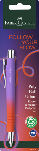 DŁUGOPIS POLY BALL URBAN MIX KOLORÓW FLOW EDITION BLISTER FABER-CASTELL