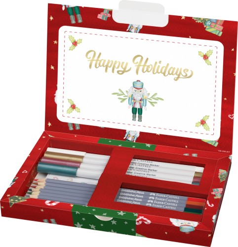 CREATIVE BOX EDYCJA LIMITOWANA HAPPY HOLIDAYS FABER-CASTELL