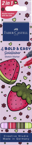 PISAK GOLDFABER SKETCH DWUSTRONNY ZESTAW BOLD EASY I 4 KOL. FABER-CASTELL