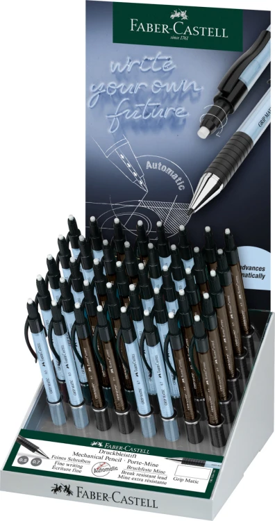 OŁÓWEK AUTOMATYCZNY GRIP MATIC 1375/1377 DISPLAY 40 SZT. FABER-CASTELL