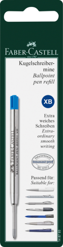 WKŁAD DO DŁUGOPISU NA BLISTRZE XB NIEBIESKI FABER-CASTELL