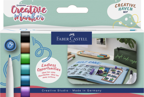 PISAK KREATYWNY GOLDFABER 1.5 ZESTAW 6 KOL. CREATIVE HEAVEN  FABER-CASTELL