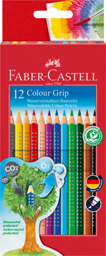 KREDKI GRIP 2001KARTON 12 KOL. FABER-CASTELL