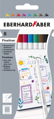 CIENKOPISY 8 SZT. OPAKOWANIE KARTONOWE EBERHARD FABER_x000D_