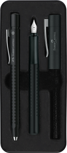 ZESTAW GRIP 2011 PIÓRO + DŁUGOPIS CZARNE FABER-CASTELL