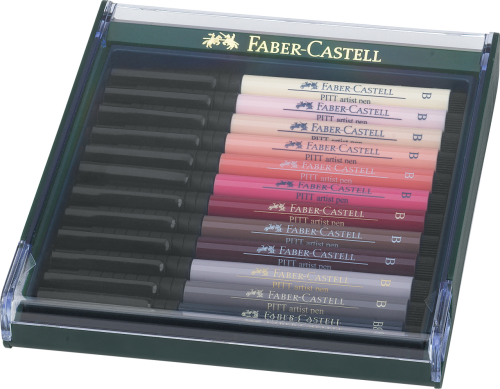 PITT ARTIST PEN BRUSH ZESTAW 12 KOL. SKIN FABER-CASTELL