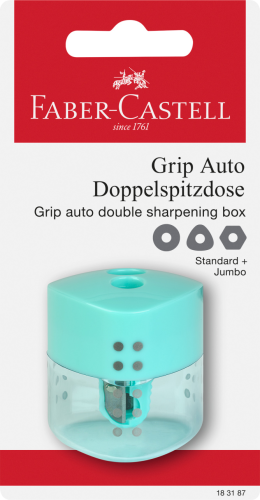 TEMPERÓWKA PODWÓJNA AUTO GRIP MIĘTOWABLISTER FABER-CASTELL