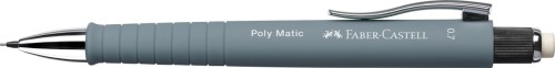OŁÓWEK AUTOMATYCZNY POLY MATIC 0,7MM SZARY FABER-CASTELL