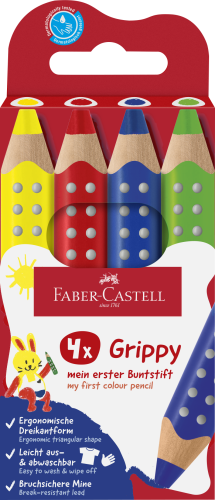 KREDKI GRIPPY 4 KOL. FABER-CASTELL
