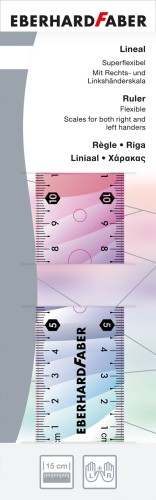 LINIJKA RAINBOW FLEX 15 CM EBERHARD FABER_x000D_