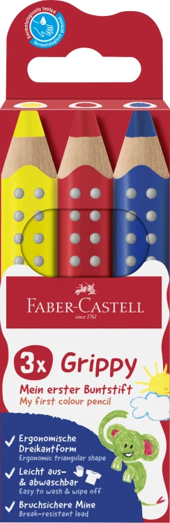 KREDKI GRIPPY 3 KOL. FABER-CASTELL