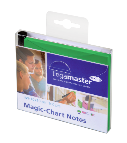 KARTECZKI MAGIC CHART ZIELONE 100 ARK. 10x10cm LEGAMASTER