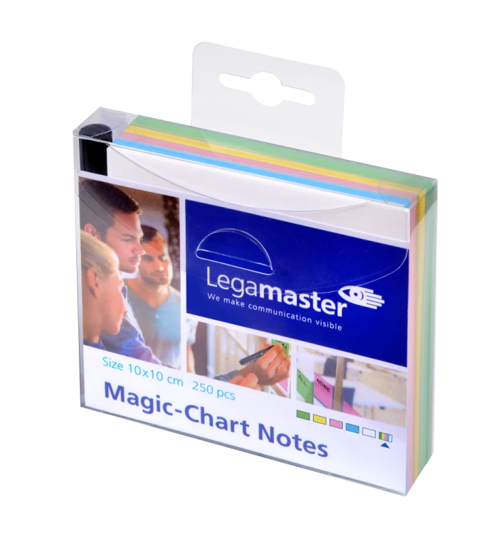 KARTECZKI MAGIC CHART NOTES 5 KOL. x 50 SZT. 10x10cm LEGAMASTER